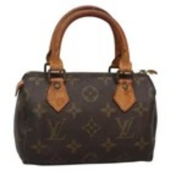 LOUIS VUITTON Monogram Mini Speedy Hand Bag M41534 LV Auth BA4905 - Picture 1 of 16